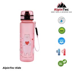 Παγούρι Alpin tec Kids Αρκουδάκι Ροζ 500ml 1