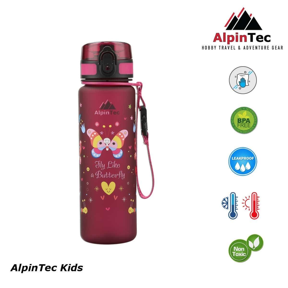 Παγούρι Alpin tec Kids Πεταλούδα Κόκκινο 500ml