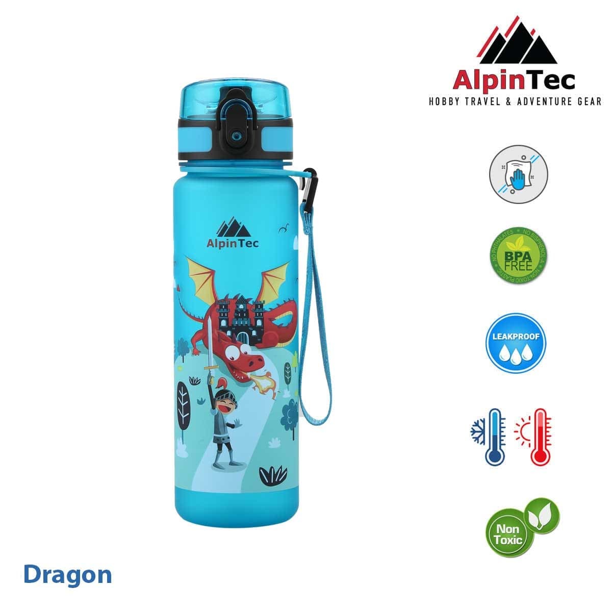 Παγούρι Alpin tec Kids Dragon - Μπλε 500ml