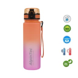 Παγούρι Alpin tec Kids Δίχρωμο Ροζ-Πορτοκαλί 500ml 1