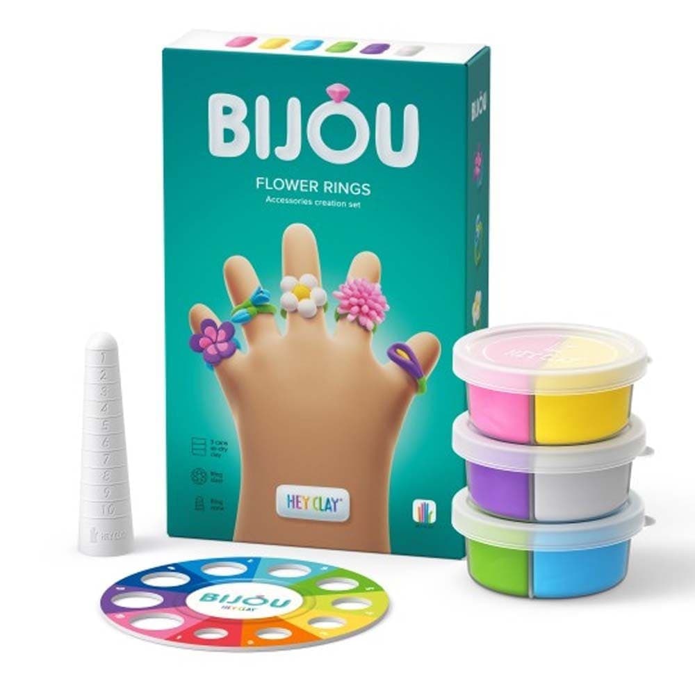 Bijou Flower Rings Πολύχρωμος πηλός