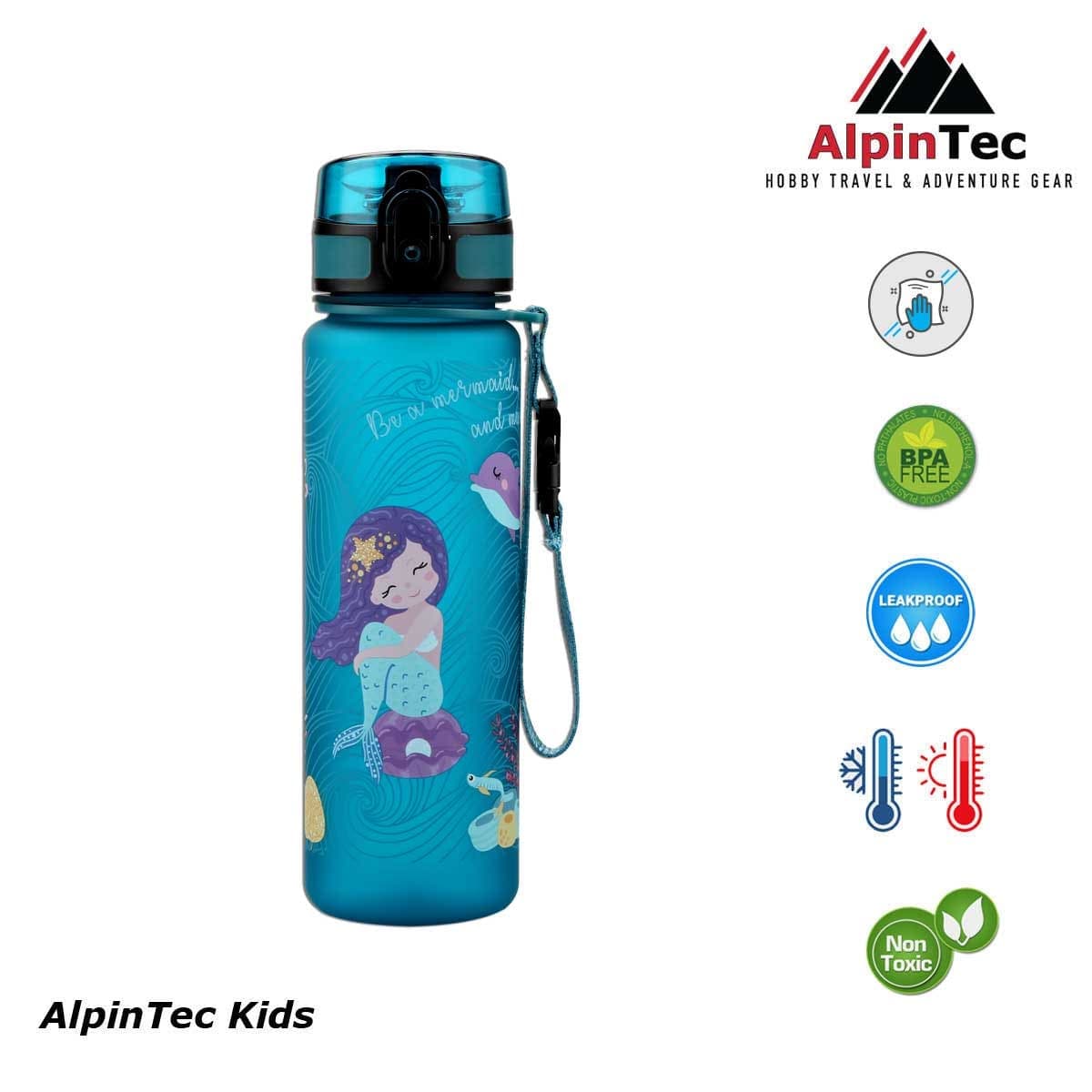 Παγούρι Alpin tec Kids Mermaid Πετρόλ 500ml